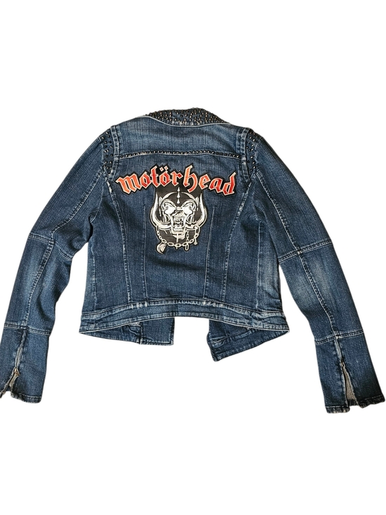 Guess Jackets & Blazers - ♻️🖤 Motörhead Upcycled Guess Battle Jacket Womens Medium